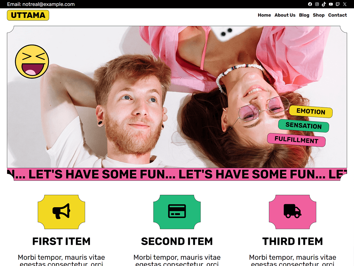 Uttama WordPress 主题