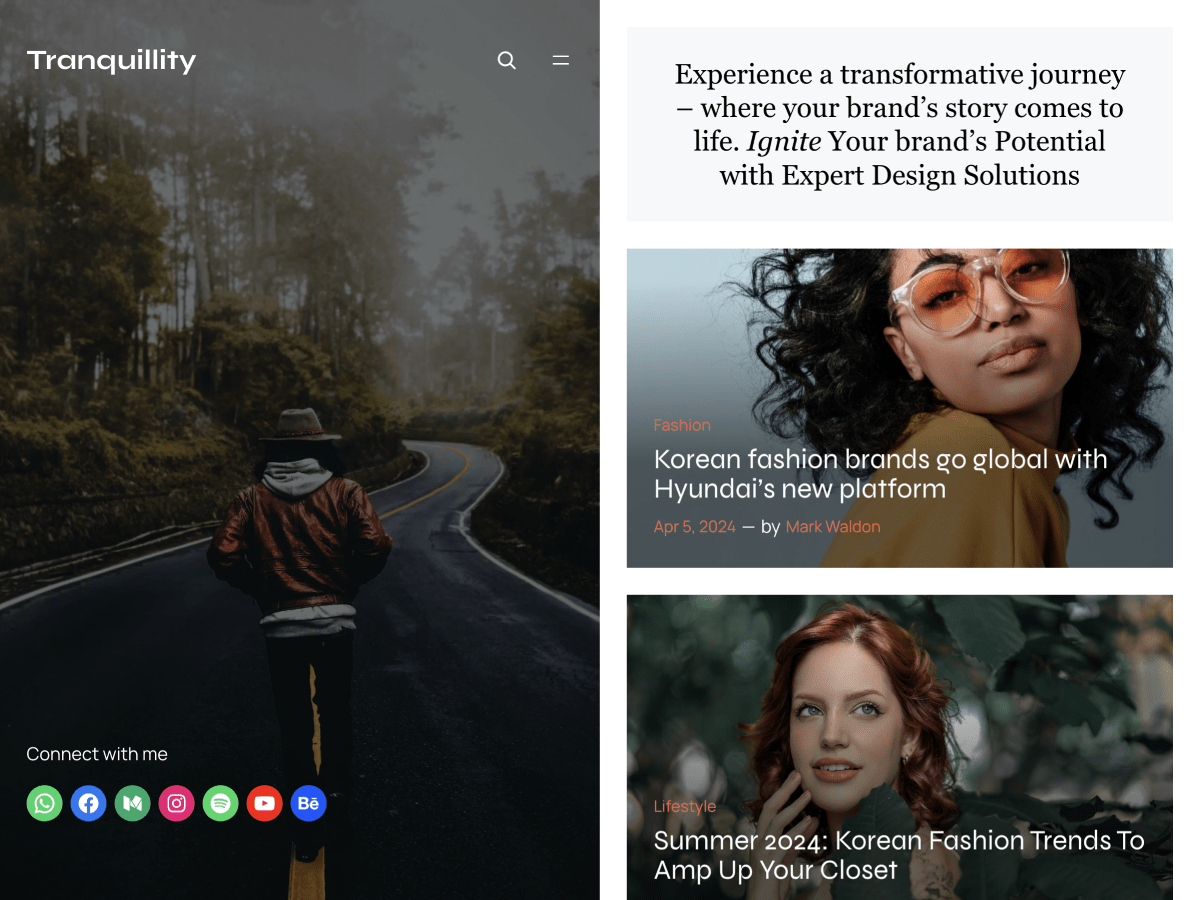 Tranquillity WordPress 主题