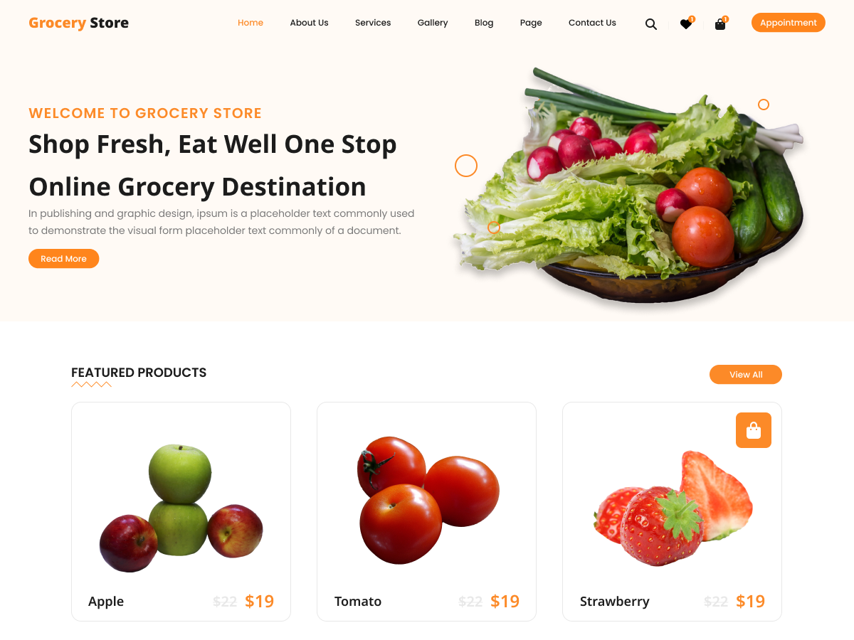 Grocery Shopping Store WordPress 主题