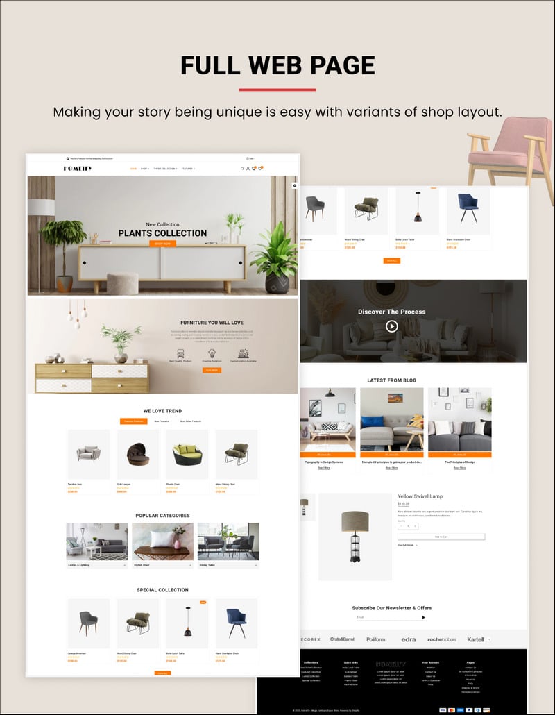 Homeify Mega Wood–家具家居–装饰 Shopify 2.0 主题