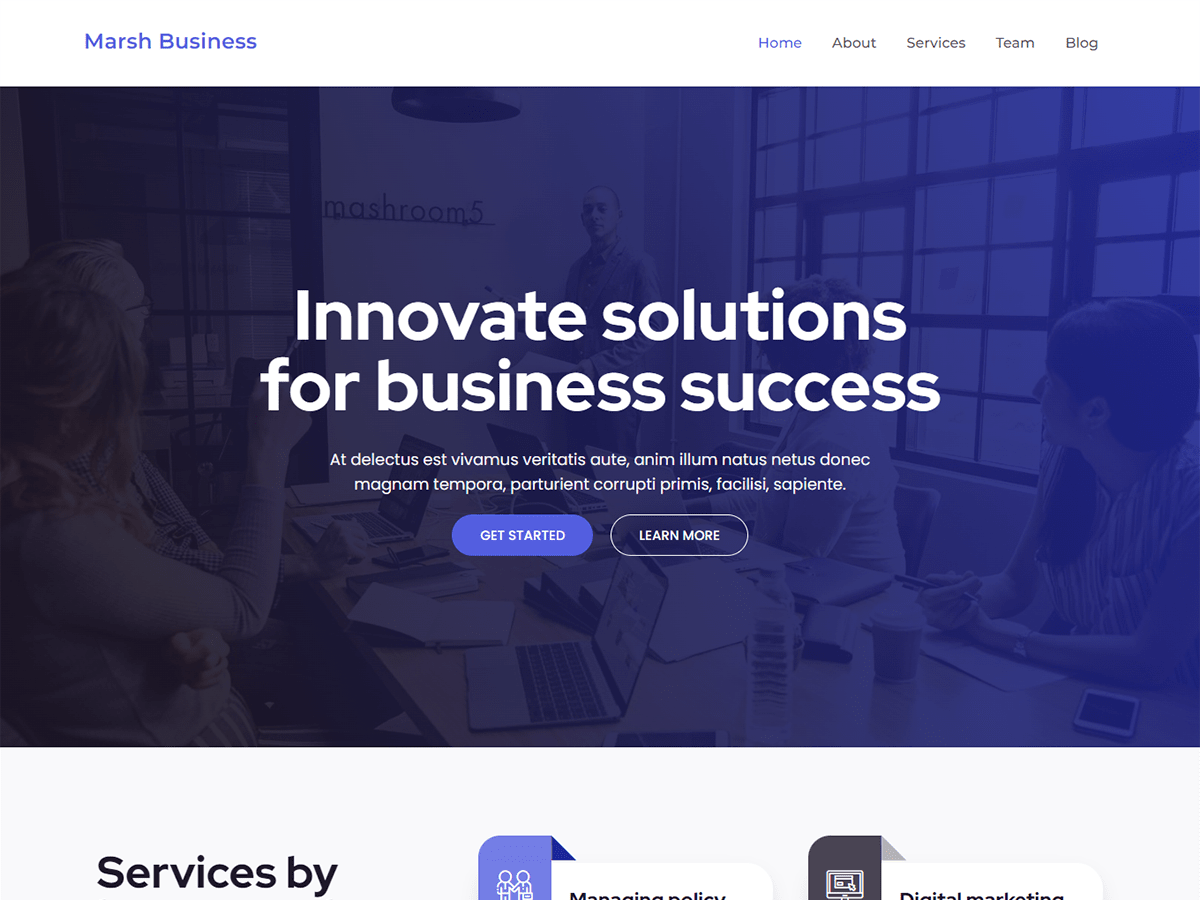 Marsh Business WordPress 主题