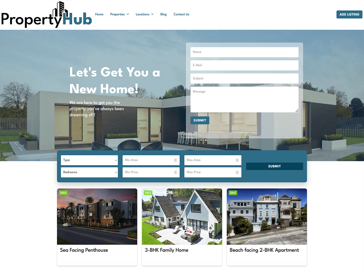 Property Hub WordPress 主题