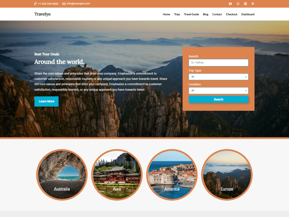 Travelyo WordPress 主题