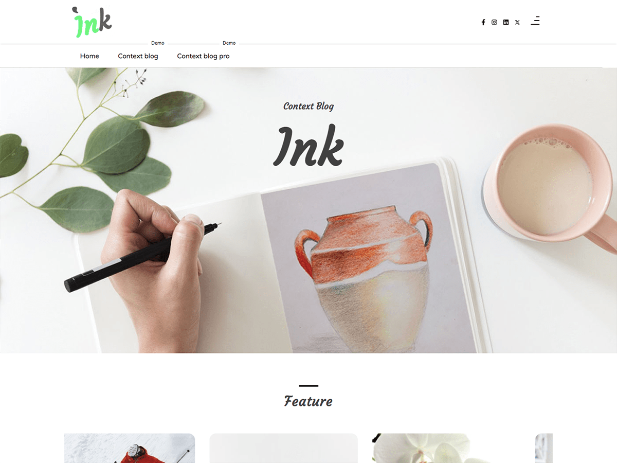 Ink Context Blog WordPress 主题
