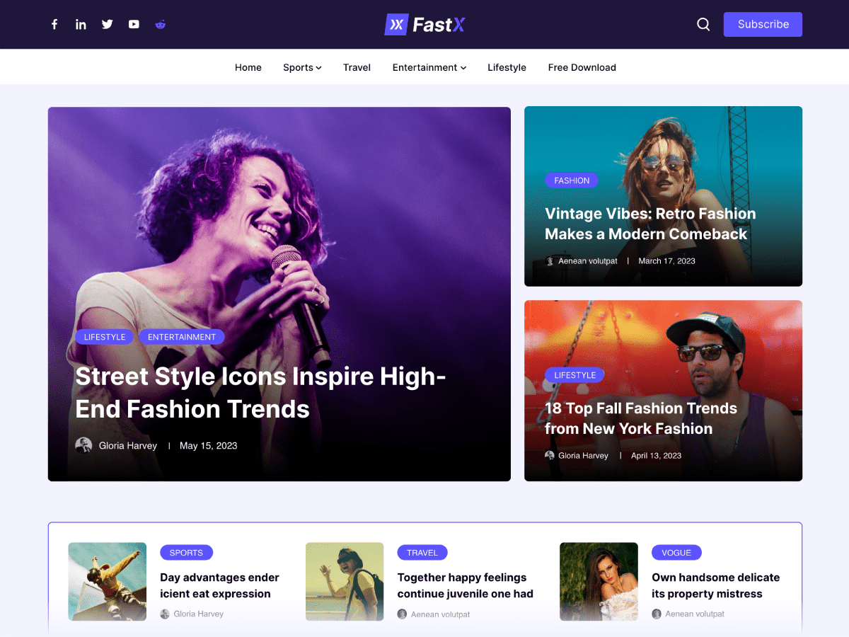 FastX WordPress 主题