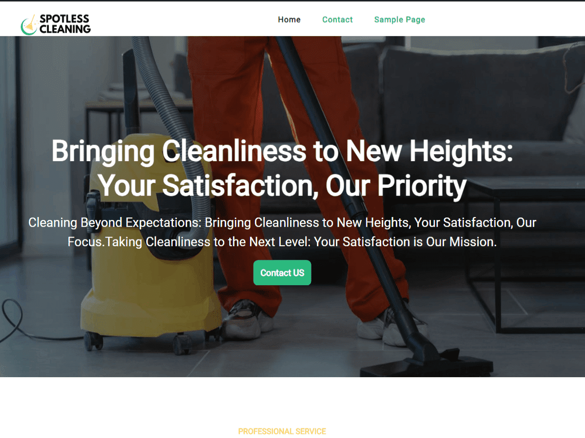 Spotless Cleaning WordPress 主题