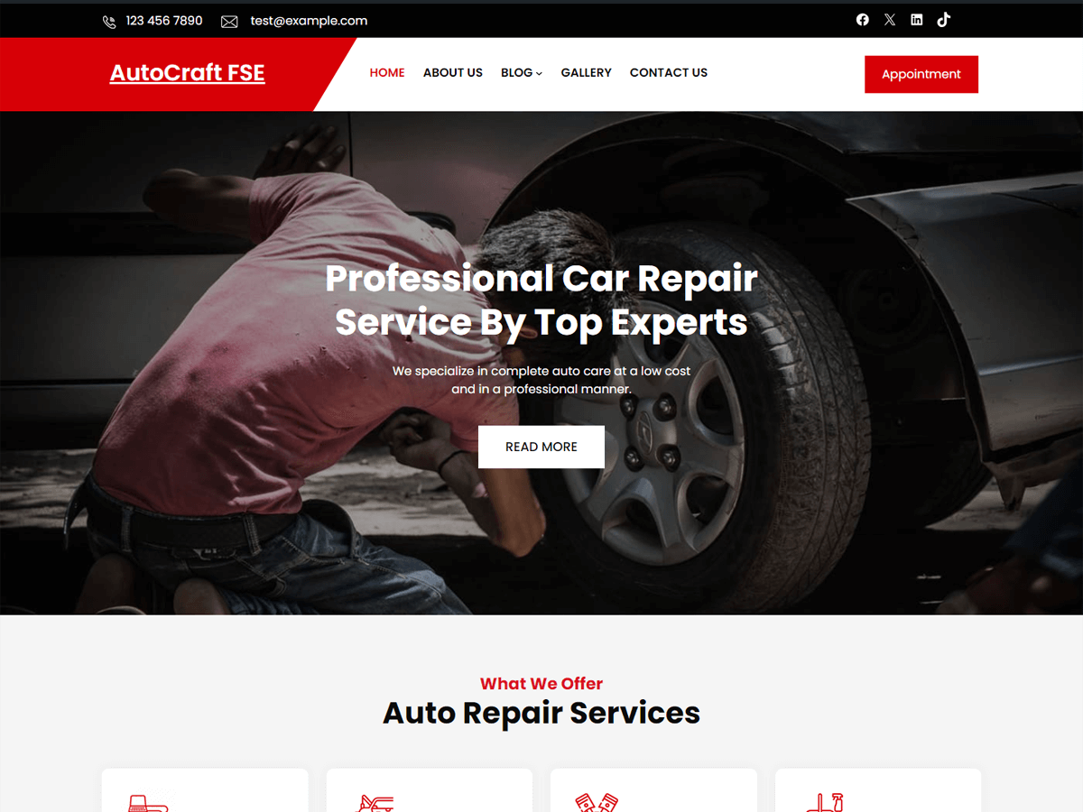 AutoCraft FSE WordPress 主题