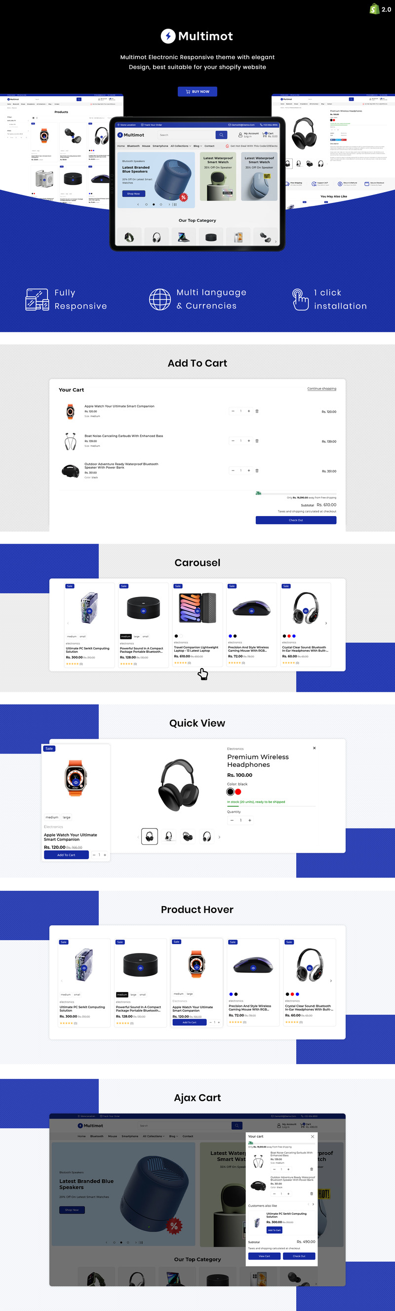 Multimot - 多功能电子商店 Shopify 2.0 主题 #350002