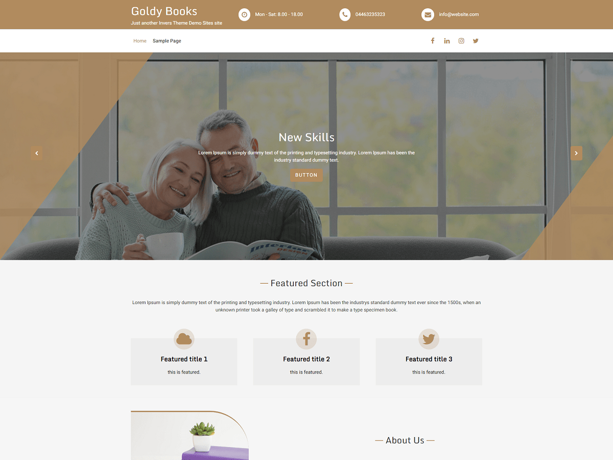 Goldy Books WordPress 主题