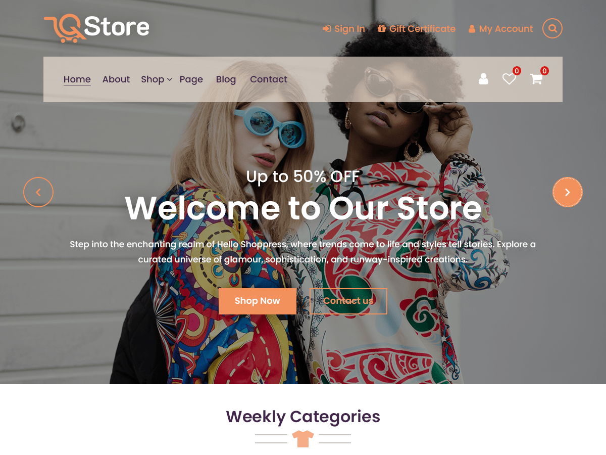 Qstore WordPress 主题