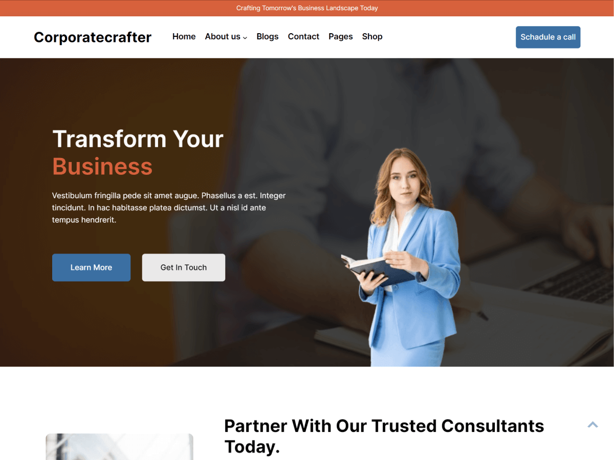 CorporateCrafter WordPress 主题