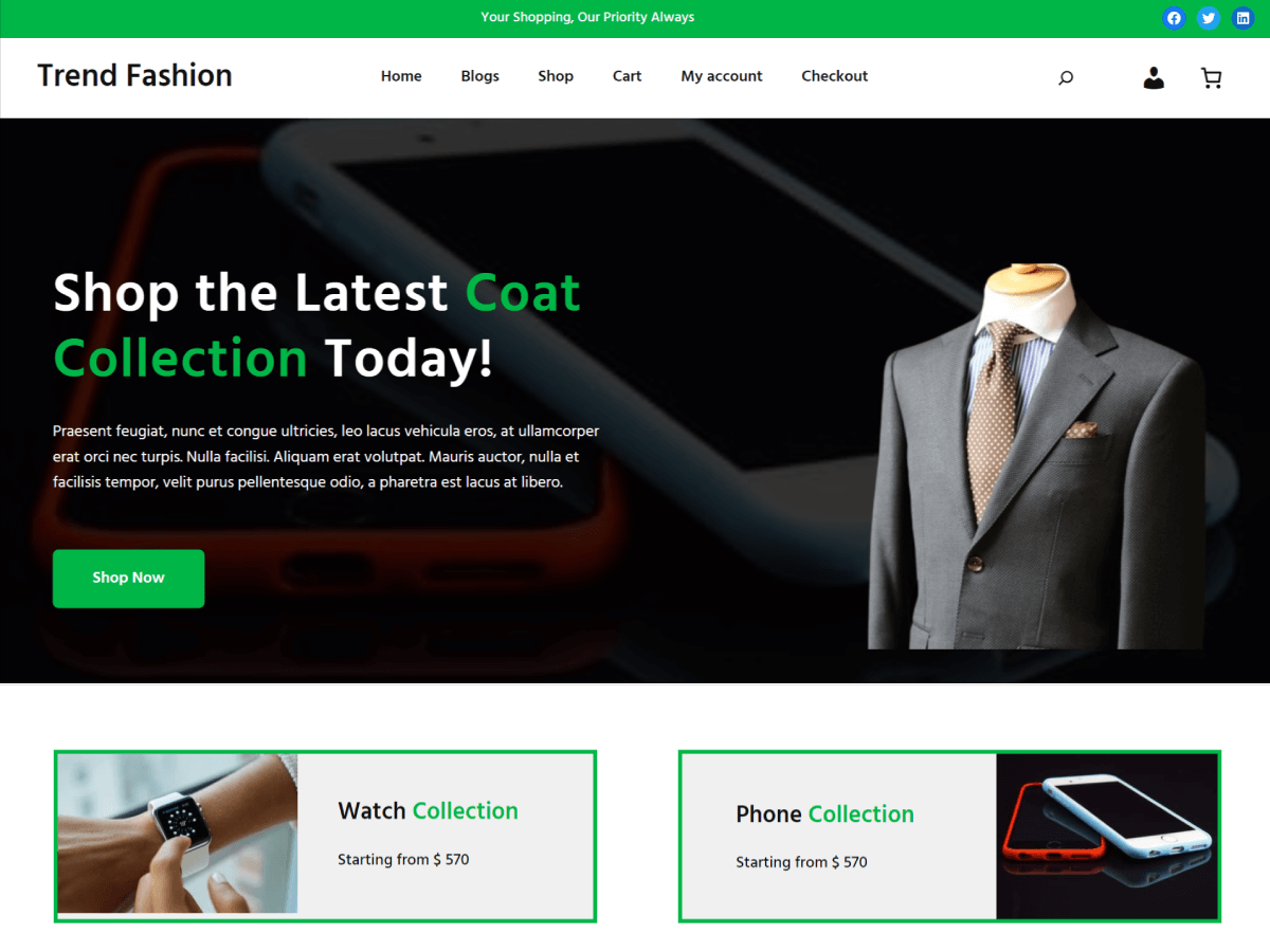 Trend Fashion WordPress 主题