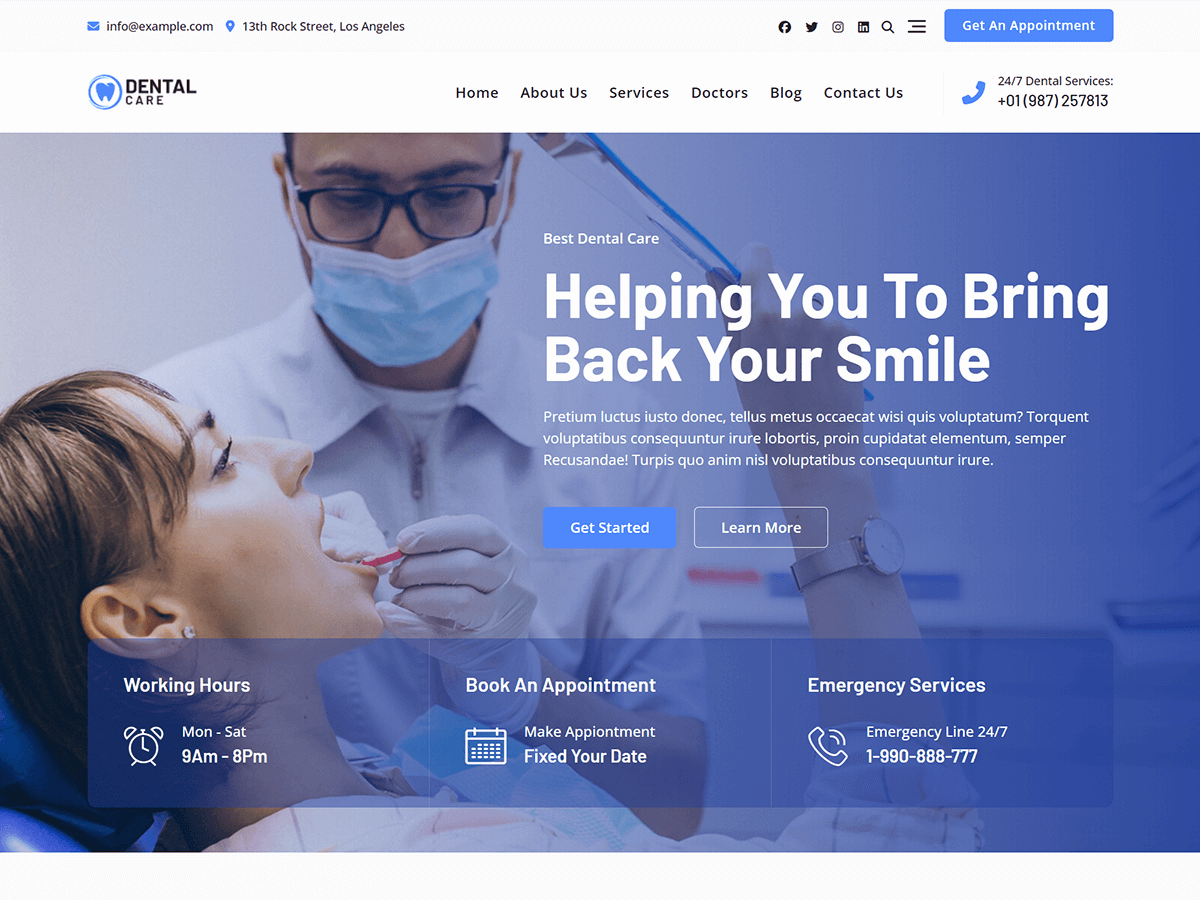 Bosa Dental Care WordPress 主题