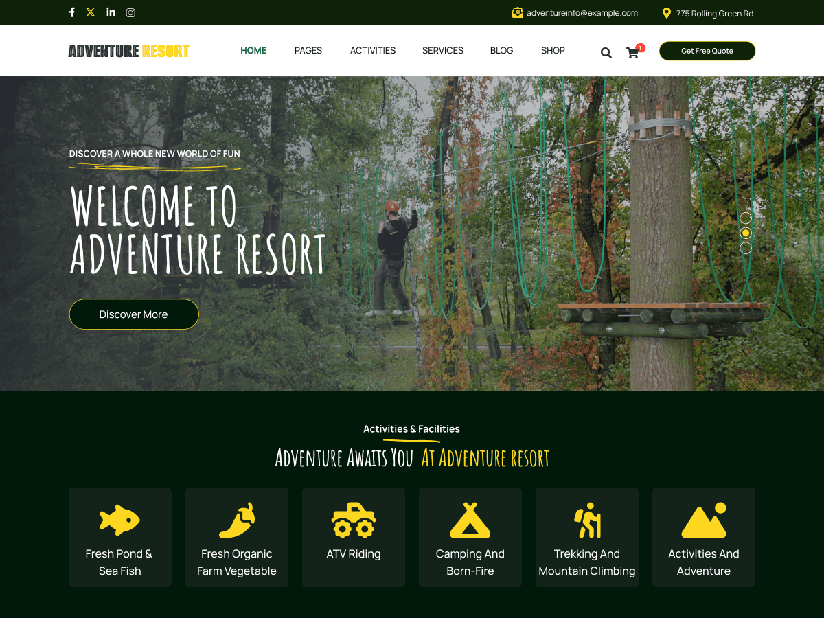 Adventure Resort WordPress 主题