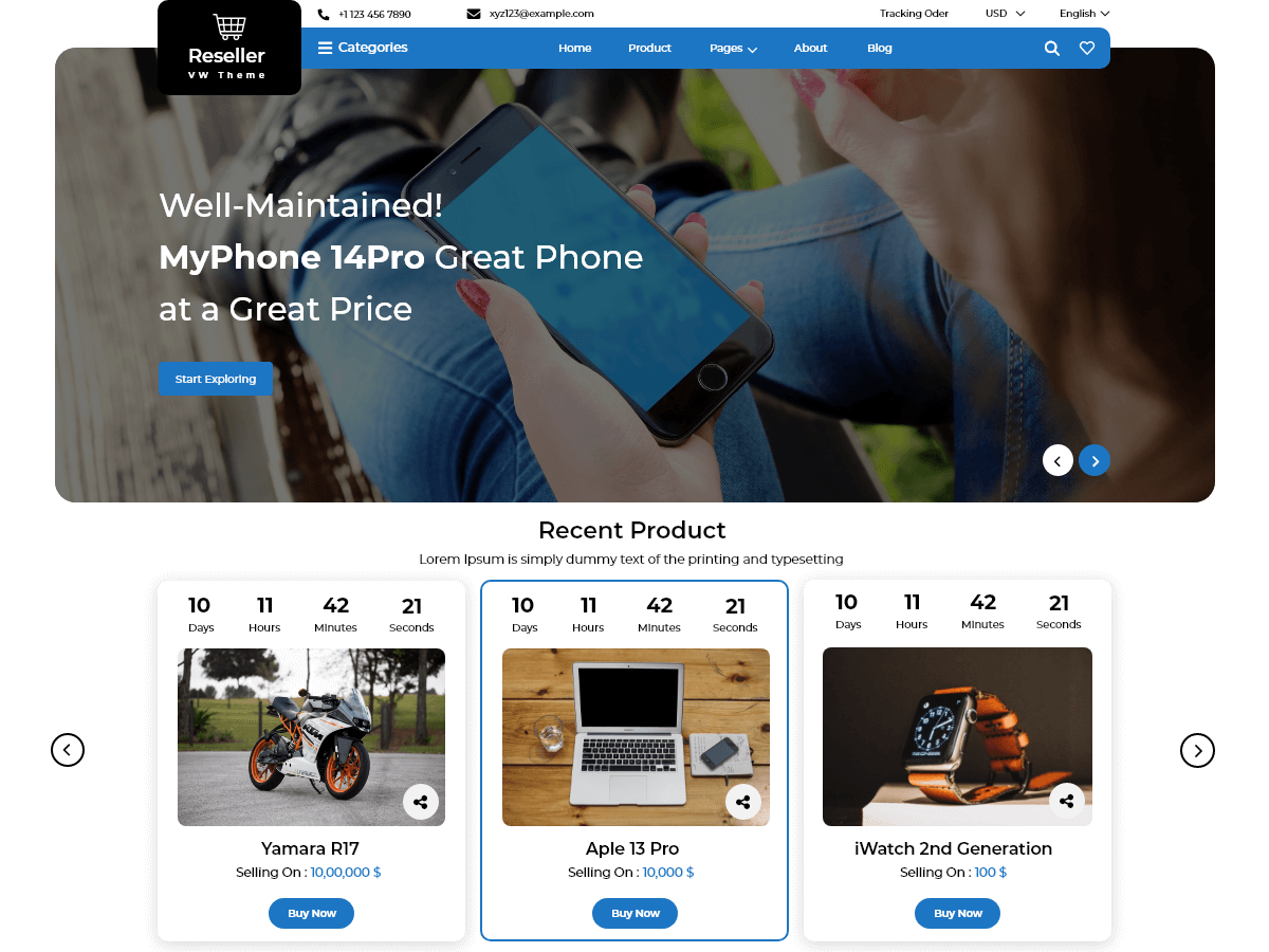 Reseller Store WordPress 主题