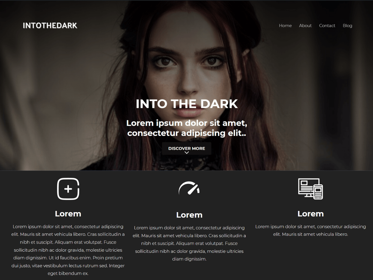 IntoTheDark WordPress 主题