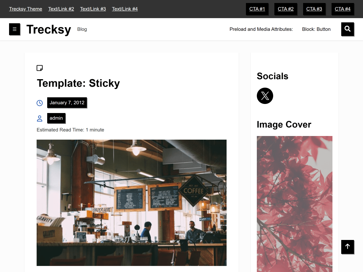 Trecksy WordPress 主题