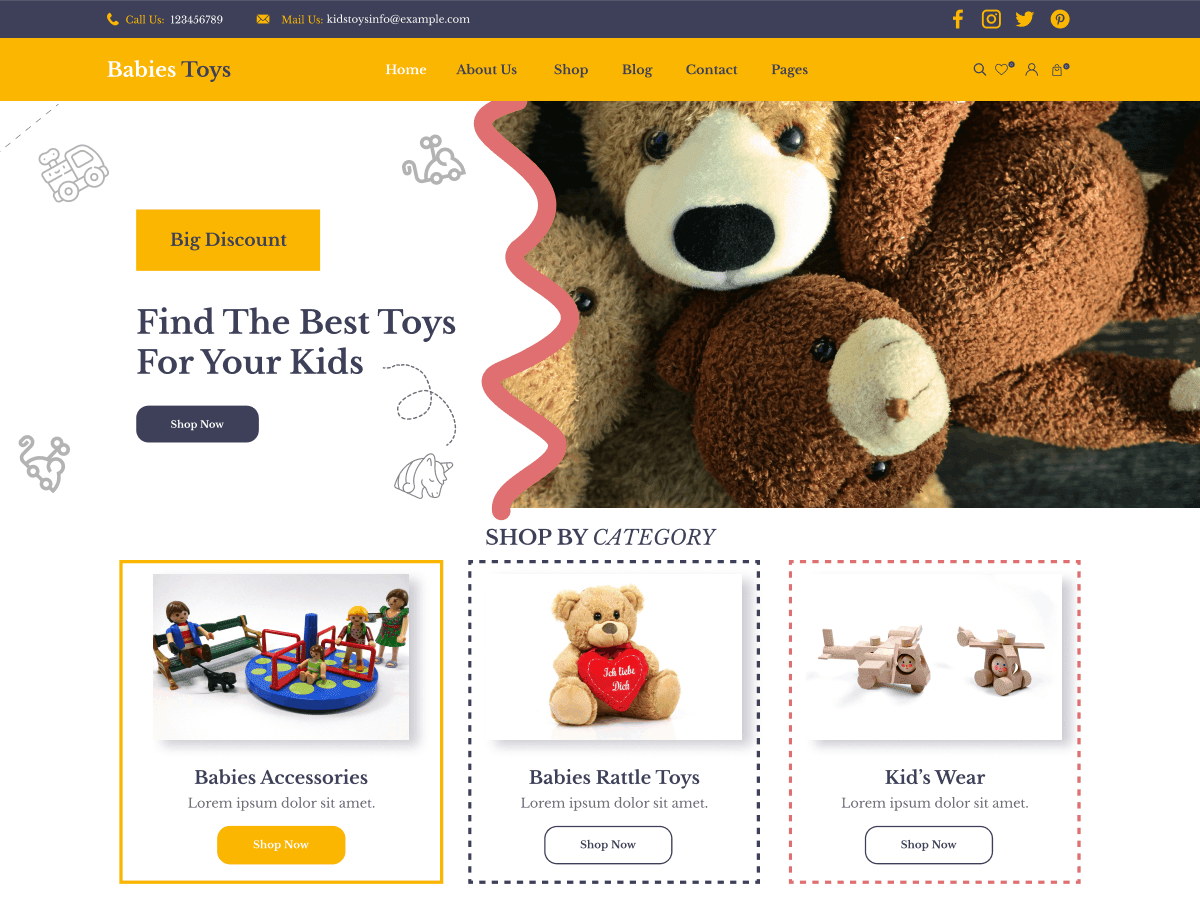 Toy Store FSE WordPress 主题