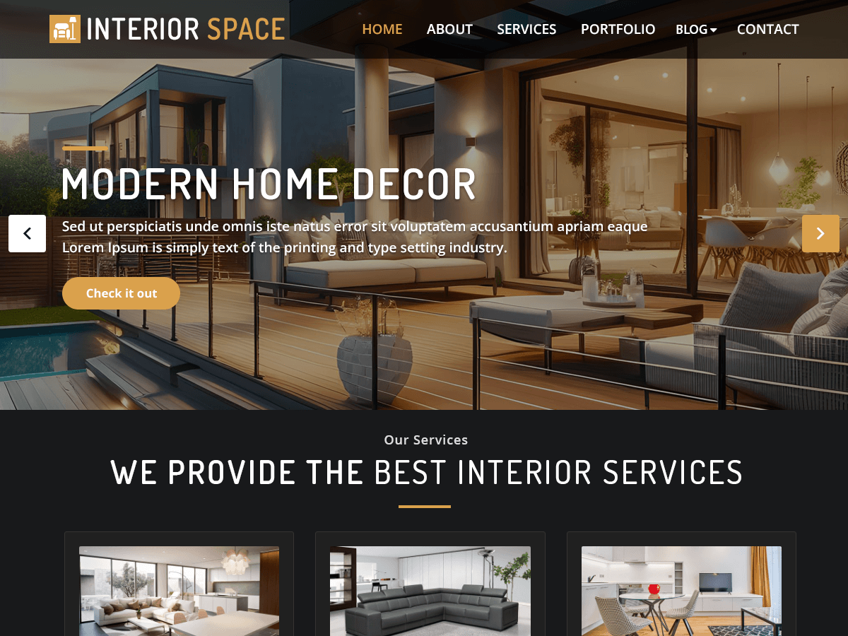 Interior Space WordPress 主题