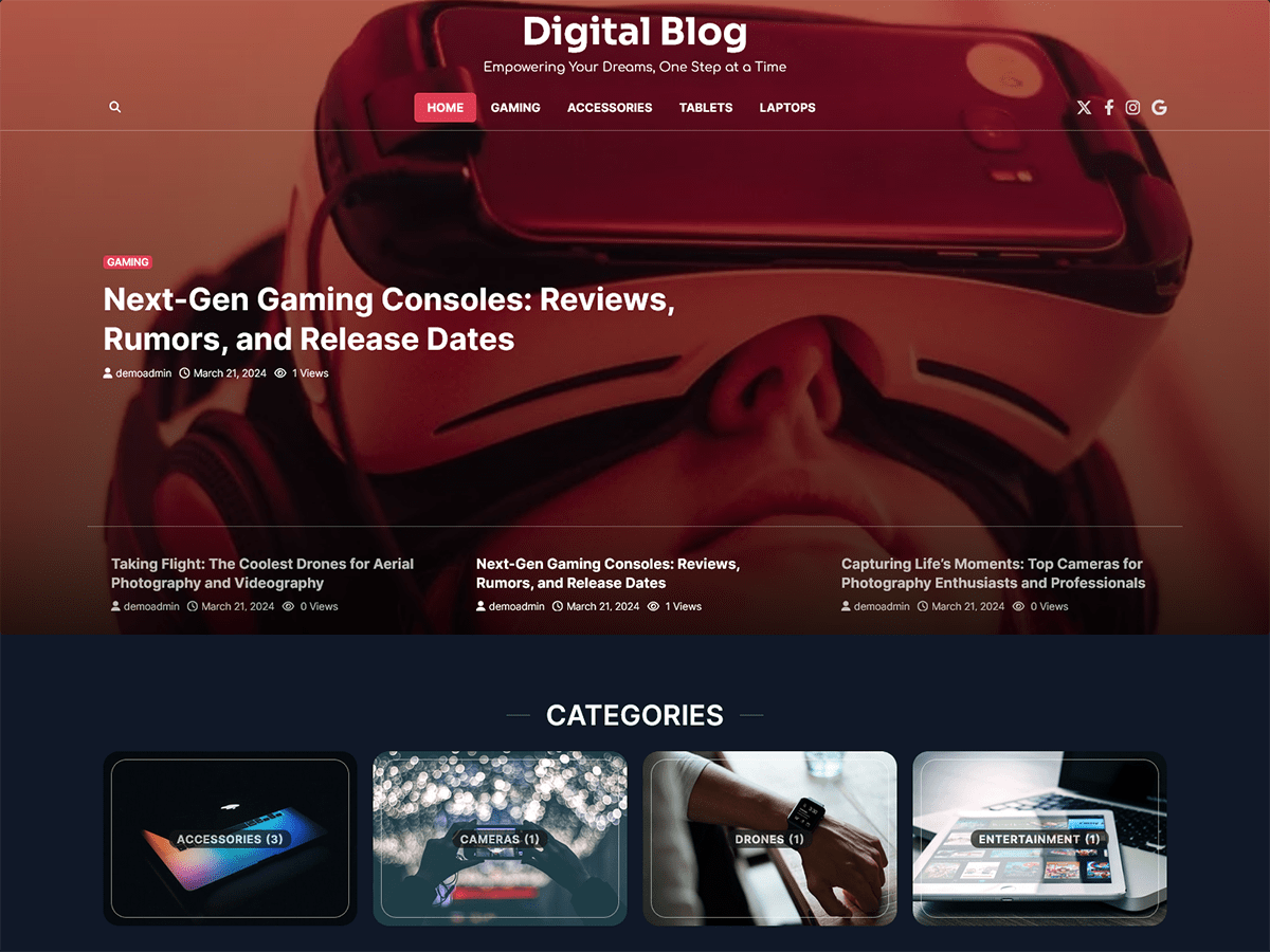 Digital Blog WordPress 主题