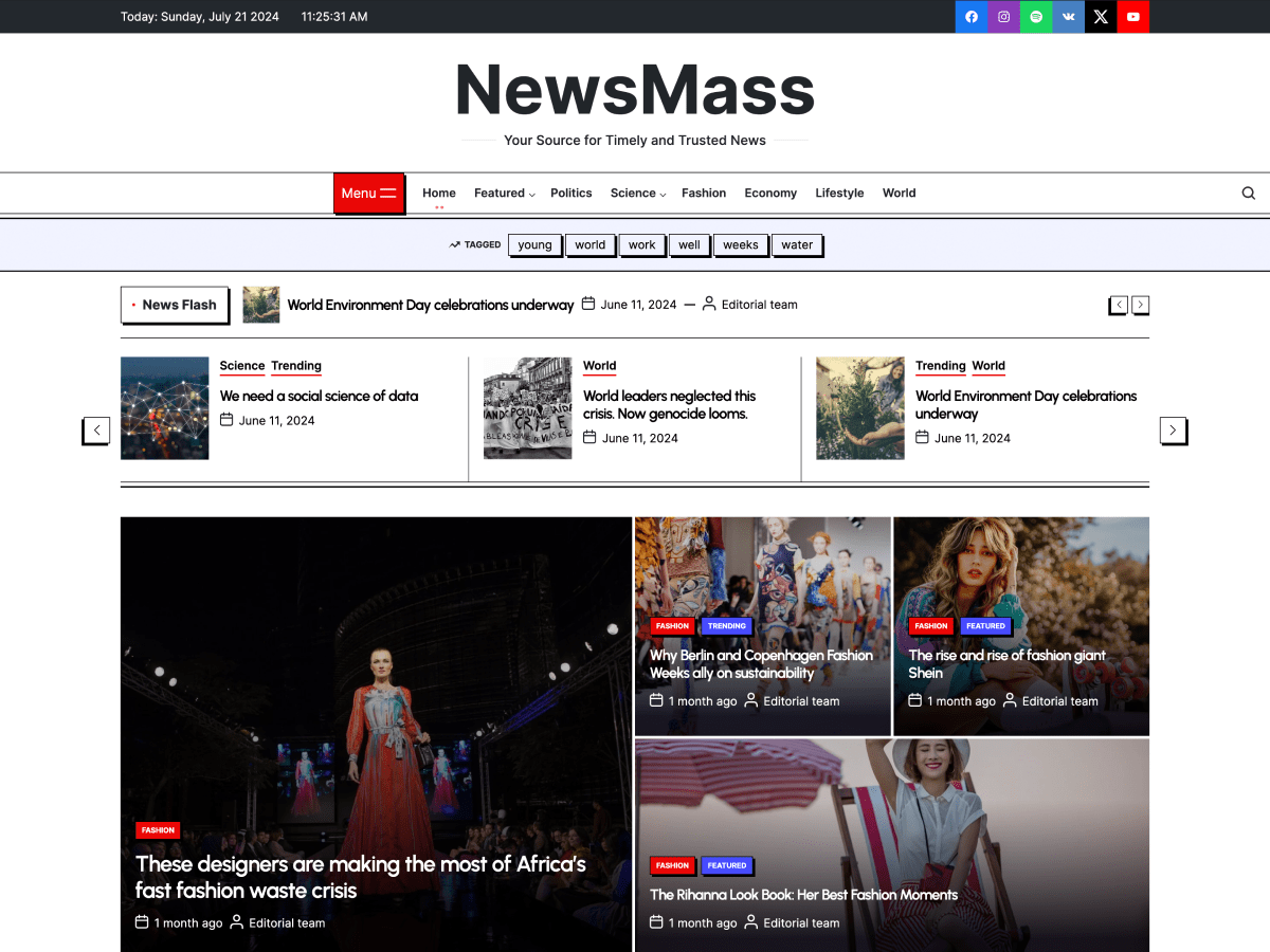 NewsMass WordPress 主题