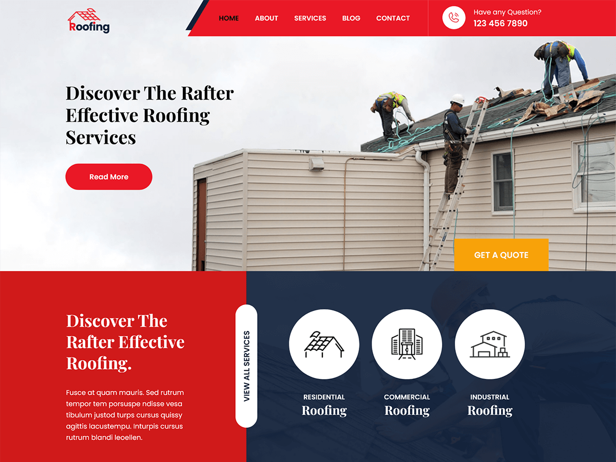 SKT Roofing Lite WordPress 主题