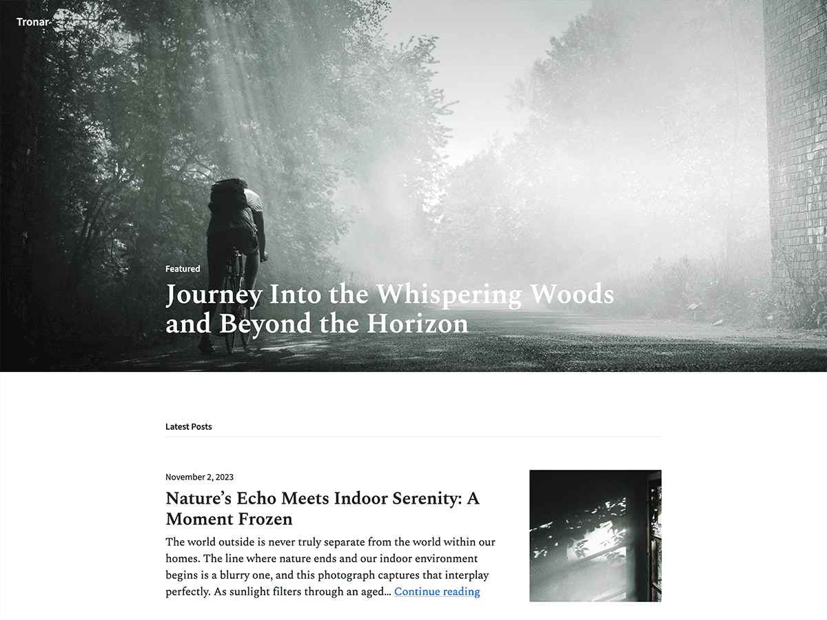 Tronar WordPress 主题