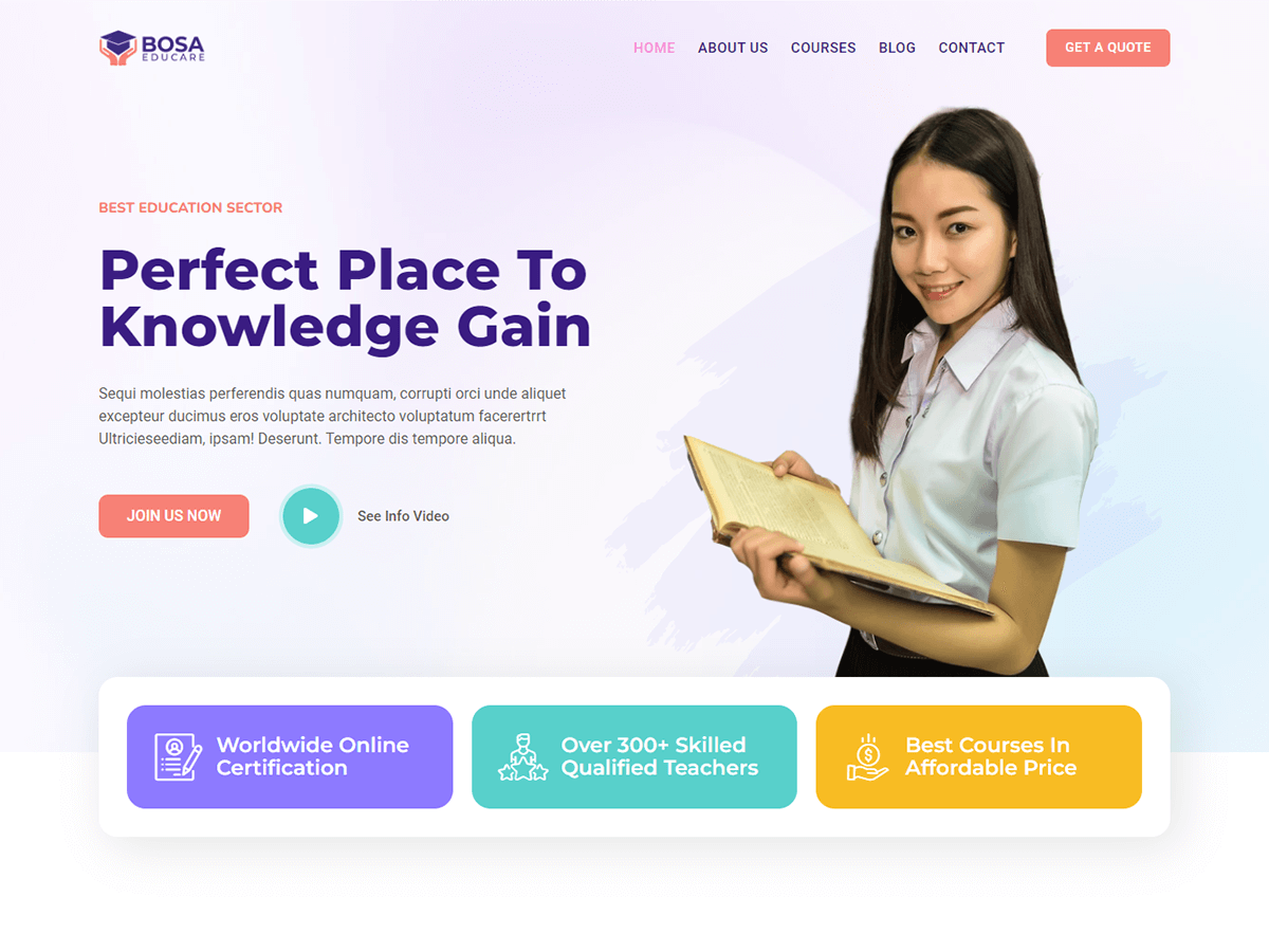 Bosa Educare WordPress 主题