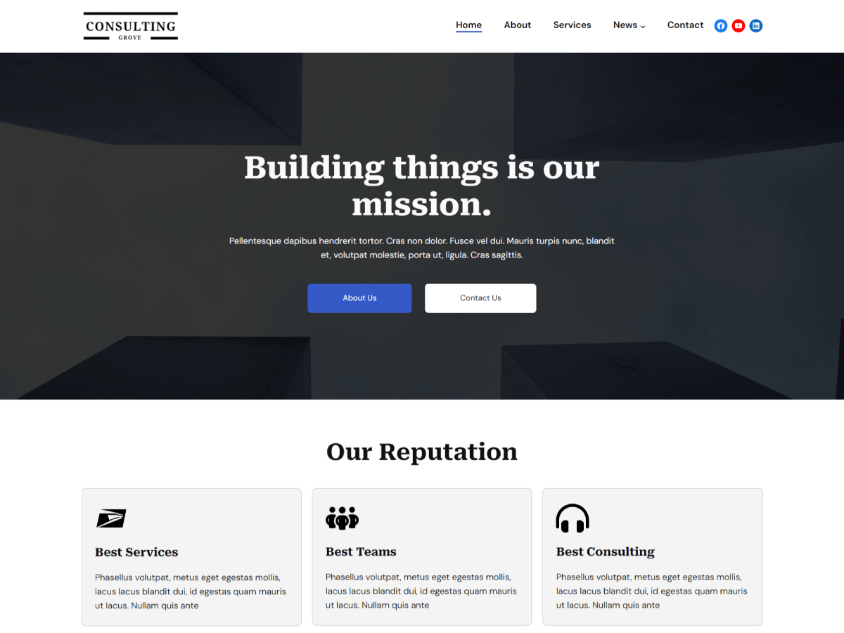 ConsultingGrove WordPress 主题