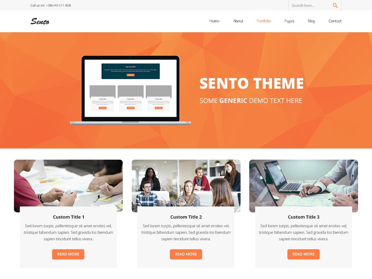Sento eBusiness WordPress 主题