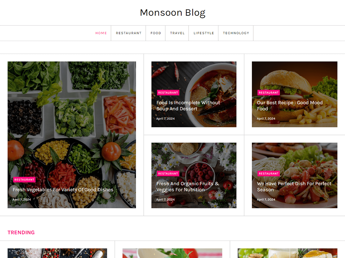 Monsoon Blog WordPress 主题
