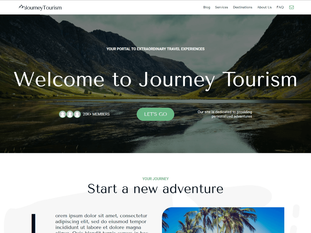 Journey Turism WordPress 主题