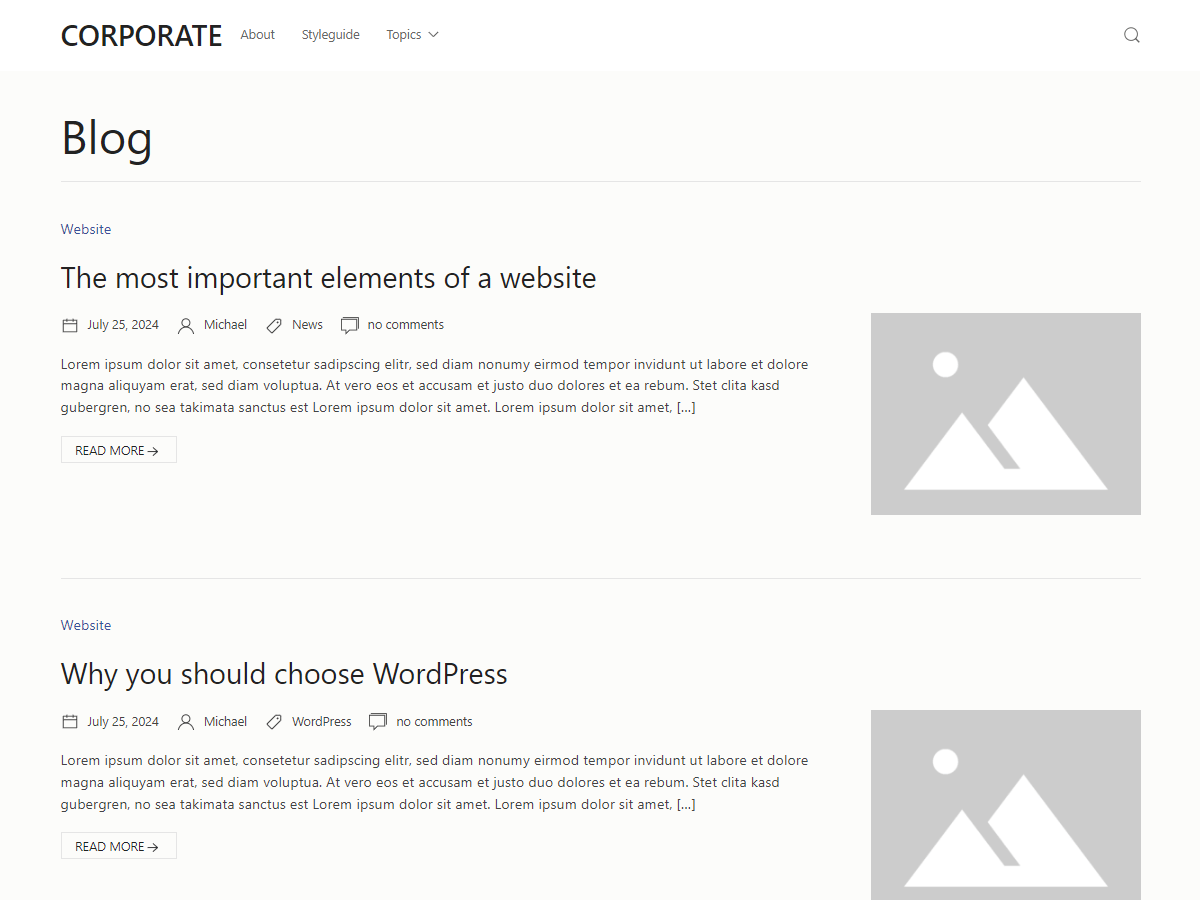 ZMT Corporate WordPress 主题