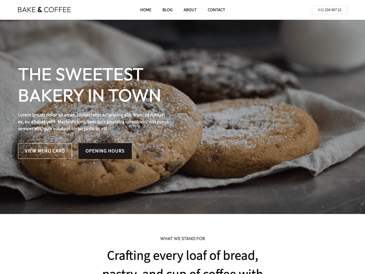 Bakery and Pastry WordPress 主题