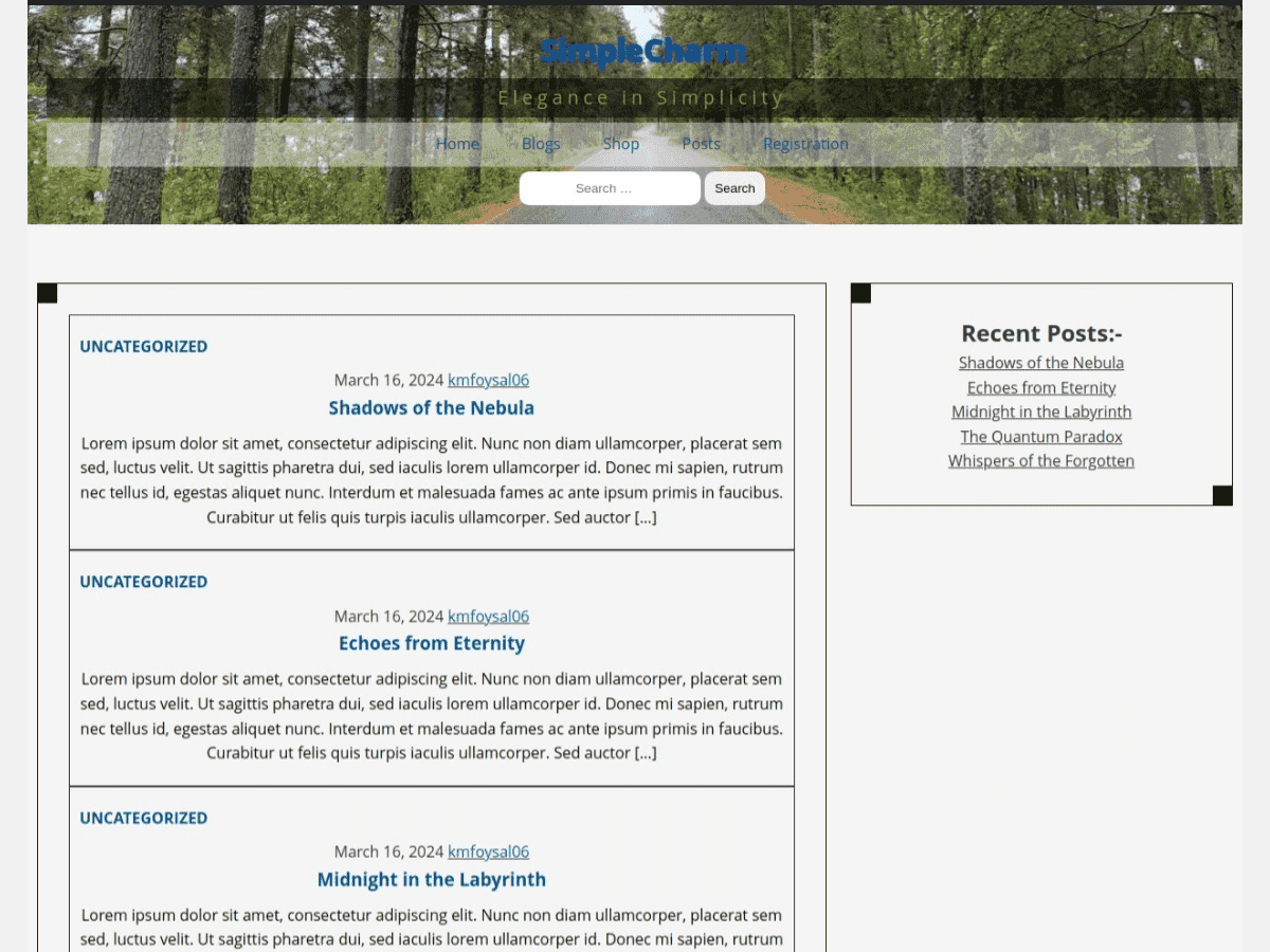 SimpleCharm WordPress 主题