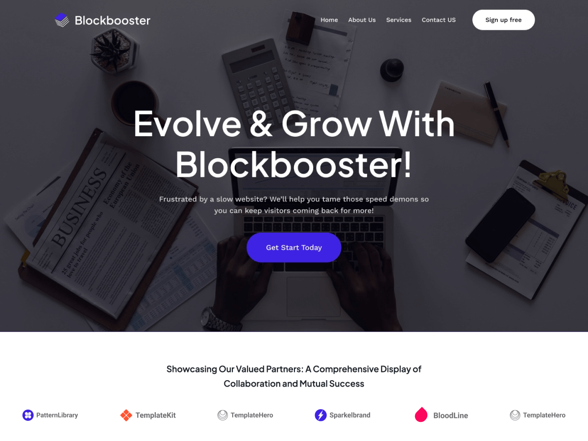 Blockbooster WordPress 主题