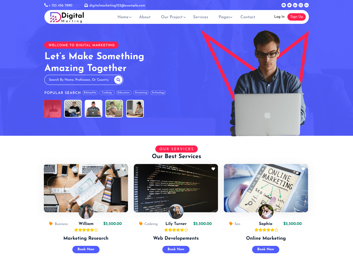 Classic Marketing Agency WordPress 主题