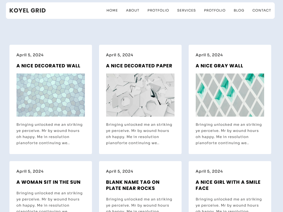 Koyel Grid WordPress 主题