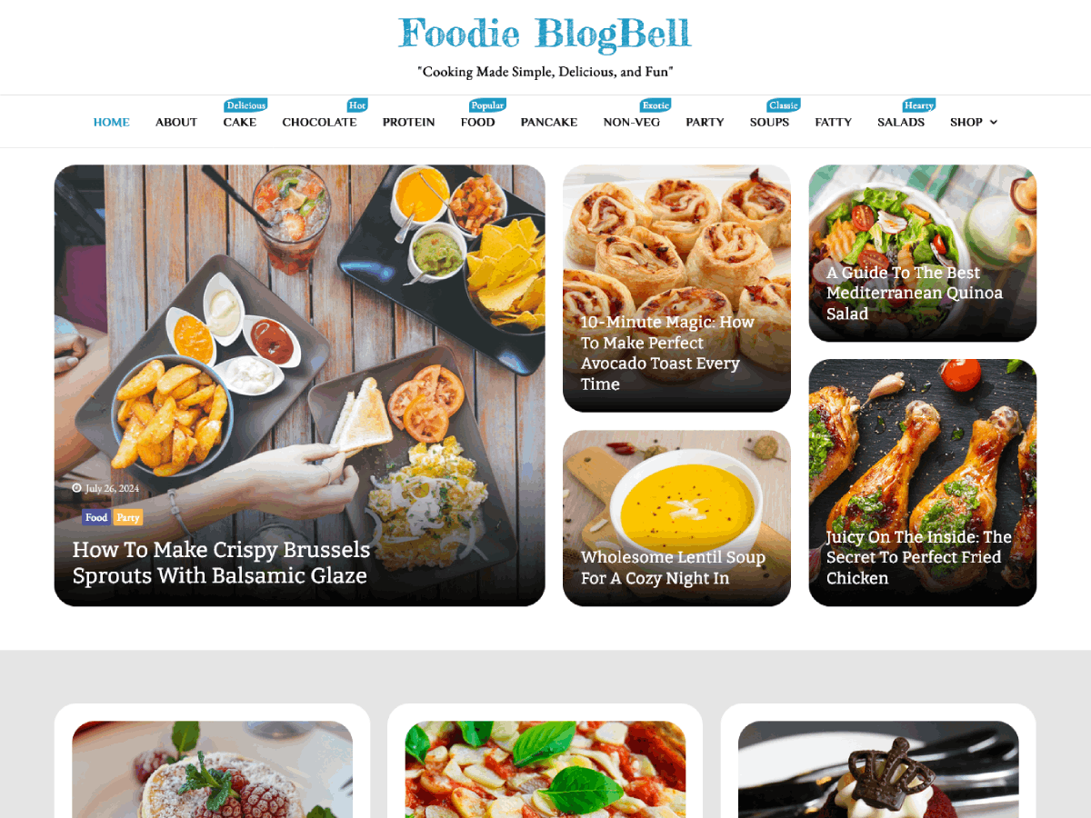 Foodie Blogbell WordPress 主题