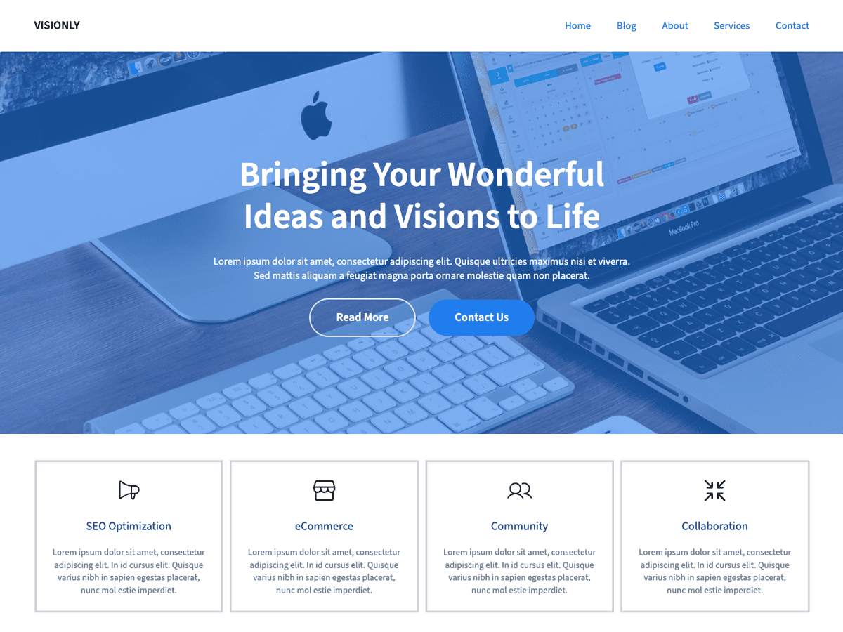 Visionly WordPress 主题
