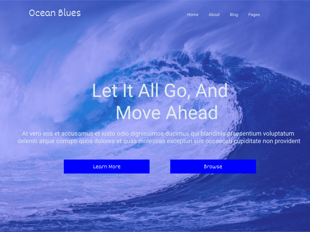 Ocean Blues WordPress 主题