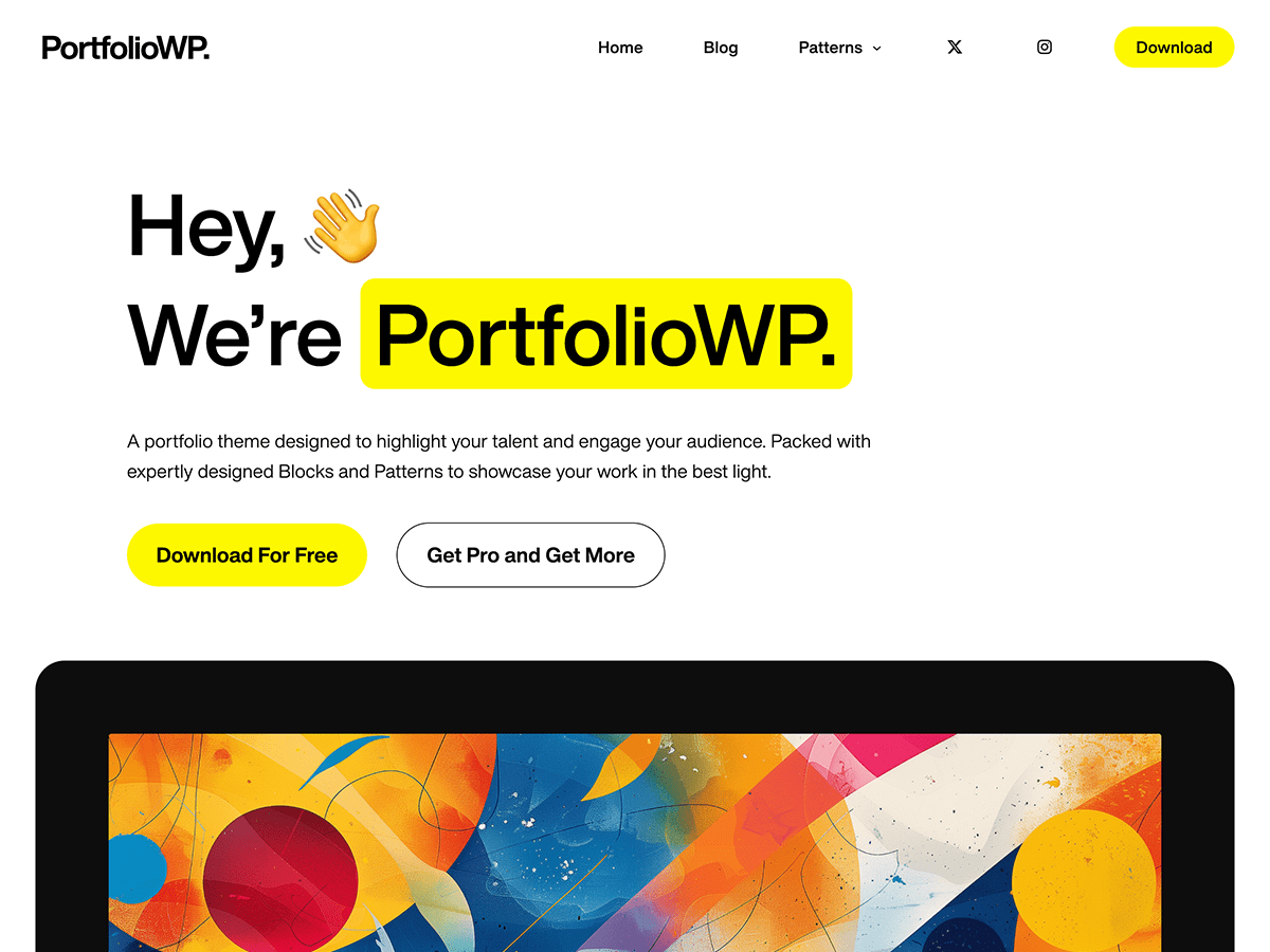 Portfolio WP WordPress 主题