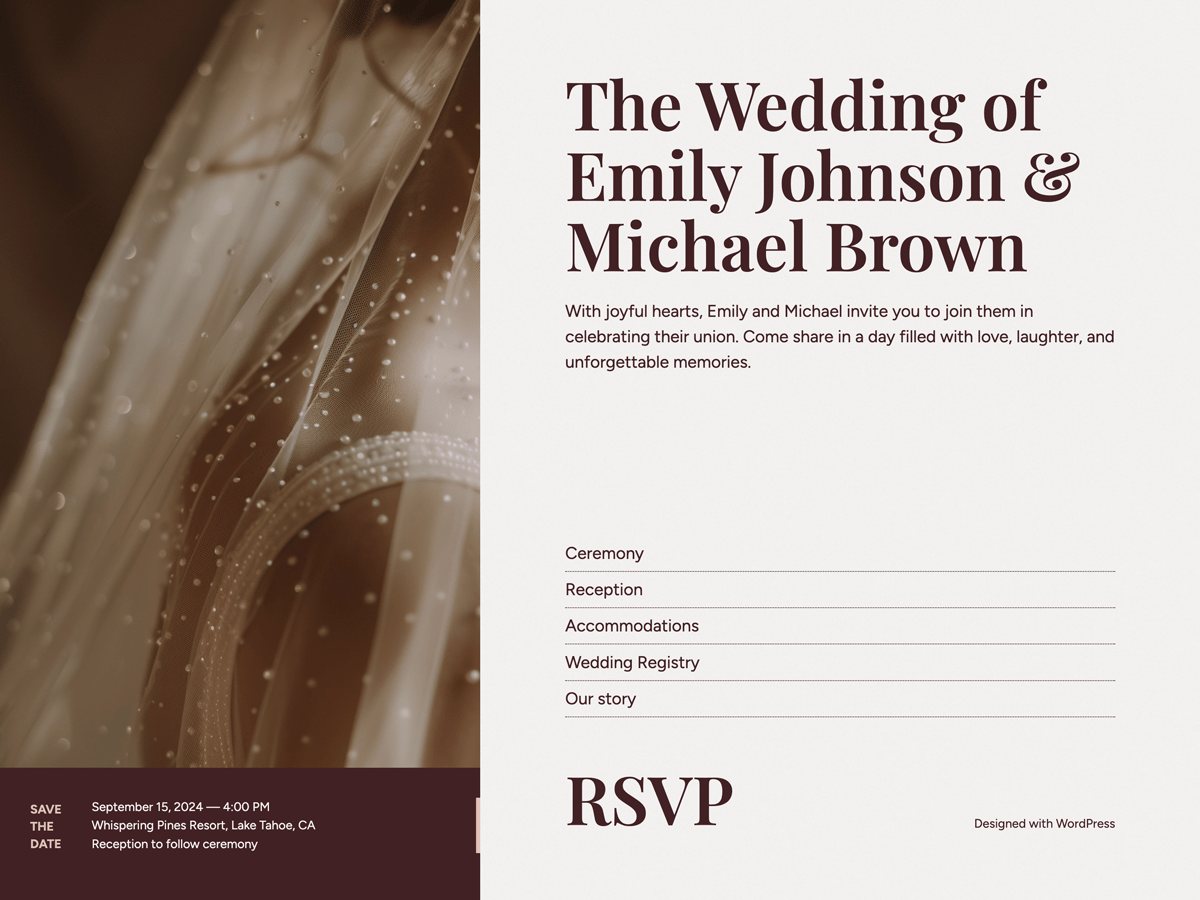 Vows WordPress 主题