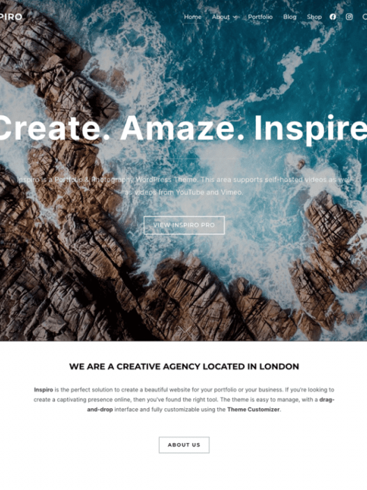 Inspiro 轻量级的照片和视频主题