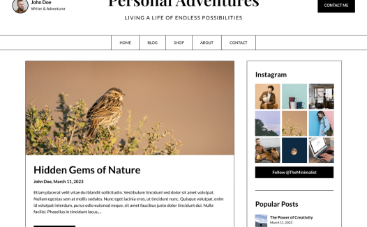 The Blog Journey WordPress 主题
