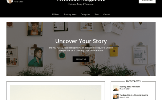 Minimali Magazine WordPress 主题