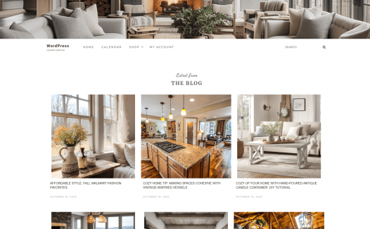 Country Living Blog WordPress 主题