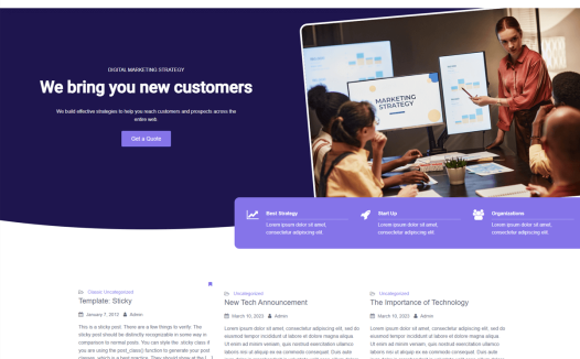 Digital Marketing Blog WordPress 主题