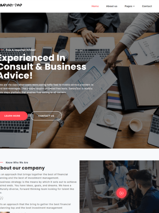 Business Company Elementor WordPress 主题