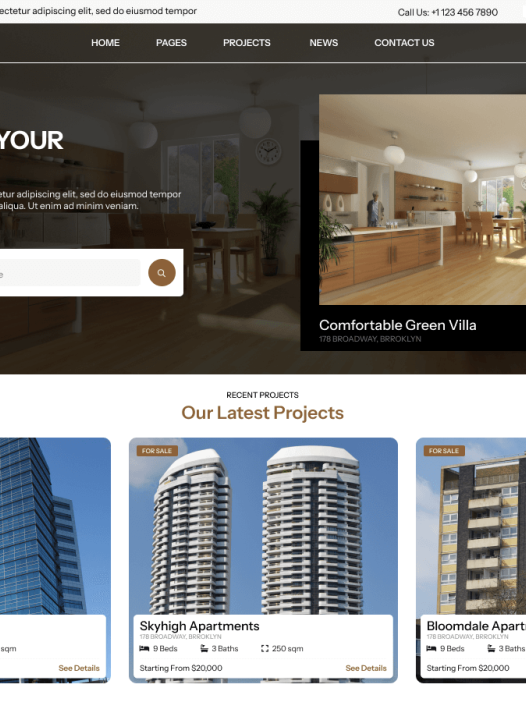 Real Estate Hub WordPress 主题